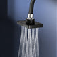 Pomme de douche carrée réglable sur 360