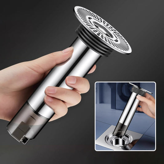 Siphon de sol rond et allongé pour salle de bain