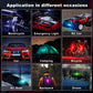 8 couleurs Lampes LED sans fil avec télécommande