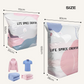 Sacs de compression pour rangement sous vide sans pompe, grand format