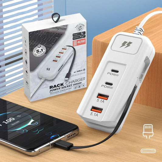 🎁Vente chaude⏳Prise de charge rapide multifonction - 2PD + 2USB