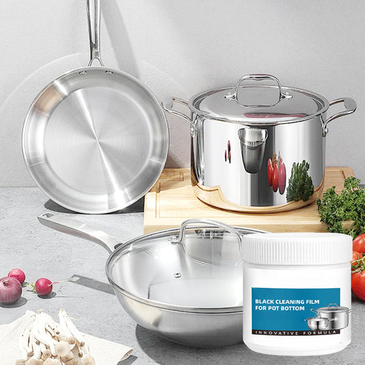 🧽 ACHETEZ 2 OBТENEZ 3! ✨ Pâte Dissolvante Résidus Brûlés - Nettoie en Profondeur Casseroles & Plats sans Rayures, Élimine Graisse et Carbonisation en 5 Min 🍳🔥