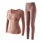 Ensemble de sous-vêtements thermiques pour femme avec soutien-gorge intégré