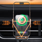 Support de téléphone rotatif intelligent et chargeur sans fil 2-en-1 pour voiture