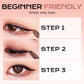 ✨ 1 acheté, 1 offert 🎁 1 lot de 2 pièces ✨ Fard à paupières et eye-liner 2 en 1 avec pinceau estompeur