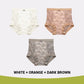 Lot de 3 culottes taille haute en dentelle pour femme