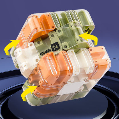 Casse-tête 3D amusant en forme de labyrinthe et de cube roulan