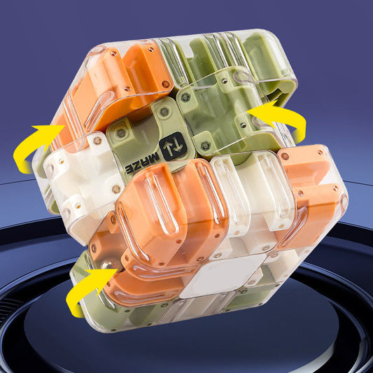 Casse-tête 3D amusant en forme de labyrinthe et de cube roulan