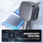 Chargeur de Voiture Compact à Câble Rétractable