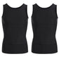 Débardeur de compression uni pour homme avec contrôle abdominal