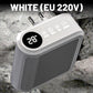 Chauffage d'appoint 800W à prise murale avec thermostat réglable et minuteri