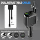Car Fast Charger with Starry Sky Ambient Lighting