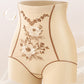 🌸Shorty taille haute brodé délicat pour femmes, modelant le ventre