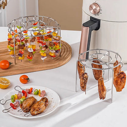 Ensemble de grilles de cuisson multifonction en acier inoxydable 316 pour friteuse à air chaud
