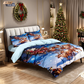 🎄 50 % DE RÉDUCTION MAINTENANT ! ✨ Ensemble de housse de couette 3 pièces festif pour Noël - Polyester brossé doux avec motifs de Noël pour une décoration saisonnière chaleureuse 🛏️