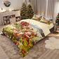 🎄 50 % DE RÉDUCTION MAINTENANT ! ✨ Ensemble de housse de couette 3 pièces festif pour Noël - Polyester brossé doux avec motifs de Noël pour une décoration saisonnière chaleureuse 🛏️