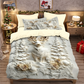 🎄 50 % DE RÉDUCTION MAINTENANT ! ✨ Ensemble de housse de couette 3 pièces festif pour Noël - Polyester brossé doux avec motifs de Noël pour une décoration saisonnière chaleureuse 🛏️