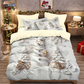 🎄 50 % DE RÉDUCTION MAINTENANT ! ✨ Ensemble de housse de couette 3 pièces festif pour Noël - Polyester brossé doux avec motifs de Noël pour une décoration saisonnière chaleureuse 🛏️