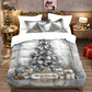 🎄 50 % DE RÉDUCTION MAINTENANT ! ✨ Ensemble de housse de couette 3 pièces festif pour Noël - Polyester brossé doux avec motifs de Noël pour une décoration saisonnière chaleureuse 🛏️