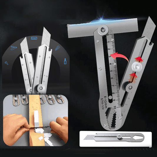 ⛄ Offre Spéciale Hiver：60 % de réduction ! 🔧 Couteau utilitaire multifonction avec lame cassable – Grattoir, règle, clé & ouvre-bouteille en un seul outil compact ! ✨