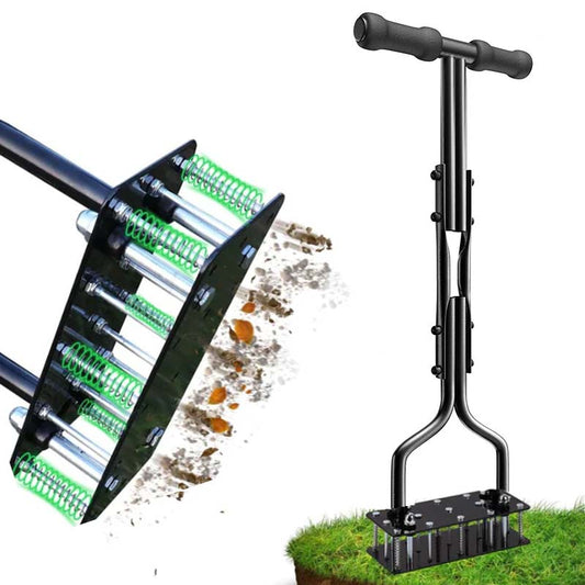🌱🛠️ Aérateur de sol – Aérateur de pelouse et outil d'aération pour le jardin et la pelouse