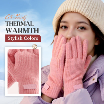 Gants tactiles chauds en tricot thermiqu