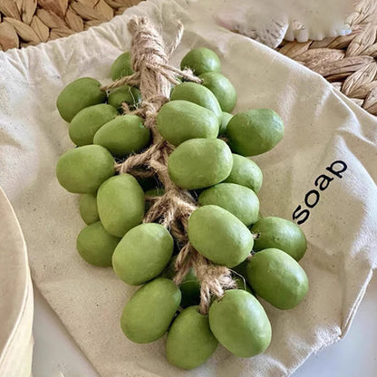 Savon parfumé en forme de raisin avec boîte-cadeau