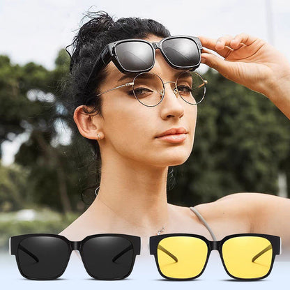 Lunettes de soleil polarisées à double usage avec protection UV