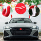 Ensemble de Décoration de Noël en Forme de Bois de Renne et de Nez pour Voiture