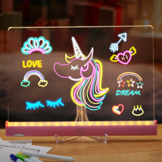 📢📢 50% DE RÉDUCTION ! ✨Set de Tableau de Dessin Lumineux DIY pour Enfants