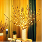 🌿 ACHETEZ 2 OBТENEZ 3! ✨ GUIRLANDE LED "BRANCHE DE SAULE" - 5 Modes Clignotants & Alimentation par Piles, Décoration Éthérée pour Chambre et Fêtes, Installation Facile sans Fil 🌙🎉