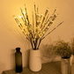 🌿 ACHETEZ 2 OBТENEZ 3! ✨ GUIRLANDE LED "BRANCHE DE SAULE" - 5 Modes Clignotants & Alimentation par Piles, Décoration Éthérée pour Chambre et Fêtes, Installation Facile sans Fil 🌙🎉