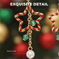Boucles d’oreilles pendantes mignonnes en forme d’étoile de Noël
