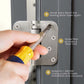 Fermeture de porte articulée multifonctionnelle à positionnement à ressort