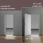 Fermeture de porte articulée multifonctionnelle à positionnement à ressort