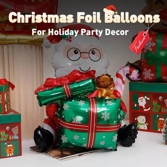 Ballons en aluminium de Noël pour décorer vos fêtes de fin d'année