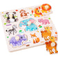 Puzzle en bois amusant et éducatif pour les tout-petits