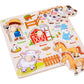 Puzzle en bois amusant et éducatif pour les tout-petits