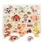 Puzzle en bois amusant et éducatif pour les tout-petits
