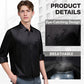Chemise à manches longues extensible et infroissable pour homme