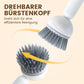 Brosse de nettoyage rotative avec long manche pour la vaisselle et les casseroles