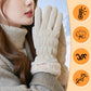 Gants chauds en peluche avec doigts tactile