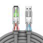 🌈 Achetez 1, obtenez 1 gratuit ! 🔌 Câble de Recharge Rapide Universel RGB 4-en-1 – 240W – Alliage Zinc & Silicone Liquide – 480 Mbps pour Smartphone, Tablette et PC 💻
