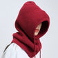 Cagoule tricotée unisexe avec cordon de serrage