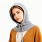 Cagoule tricotée unisexe avec cordon de serrage