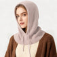 Cagoule tricotée unisexe avec cordon de serrage
