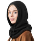 Cagoule tricotée unisexe avec cordon de serrage