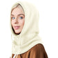 Cagoule tricotée unisexe avec cordon de serrage