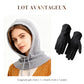 Cagoule tricotée unisexe avec cordon de serrage