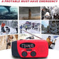 Radio d’Urgence Solaire Portable Multifonction